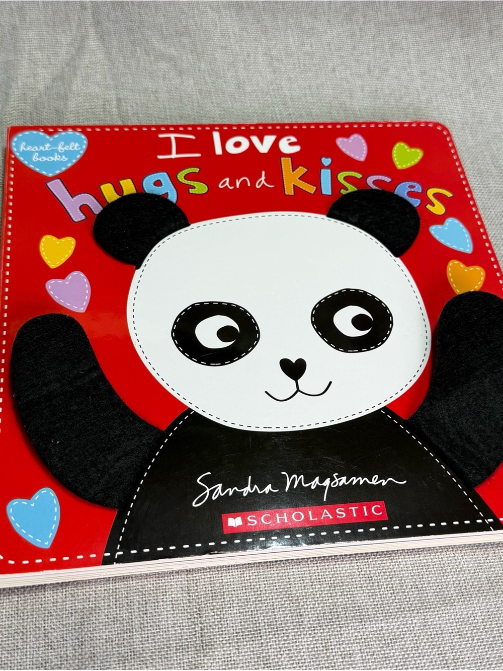 I Love Hugs and Kisses" board book by Sandra Magsamen | Kids Board Book